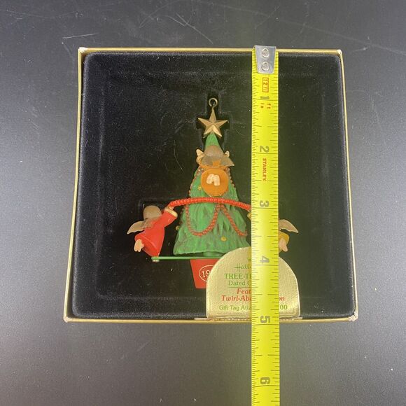 Vintage 1978 Hallmark Angels Ornament Christmas Tree-Trimmer Twirl About Motion - Picture 2 of 5